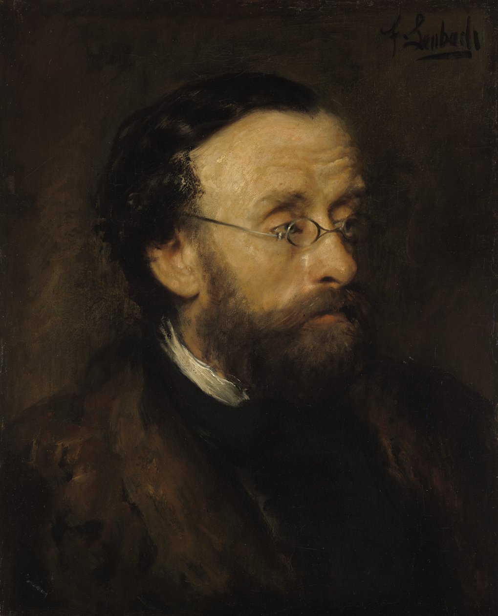 Maisemamaalari Eduard Schleich tekijältä Franz von Lenbach