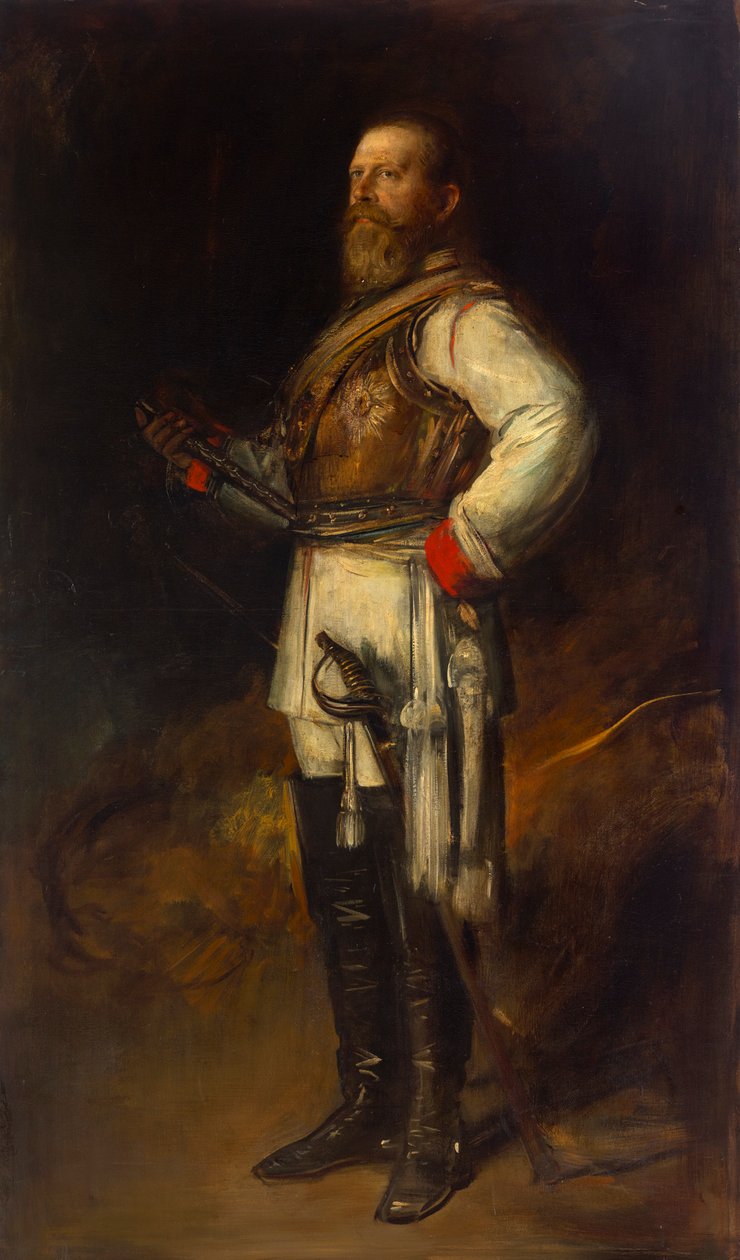 Preussin kruununprinssi Friedrich Wilhelm Saksan keisarina Friedrich III:na tekijältä Franz von Lenbach