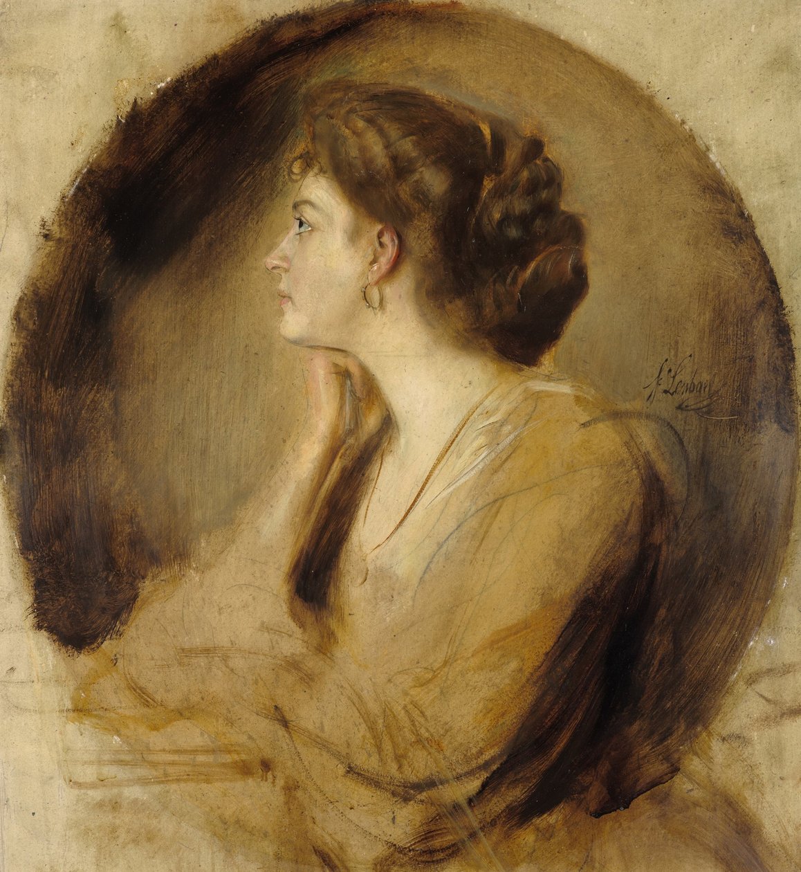 Margarethe von Mute (?) tekijältä Franz von Lenbach