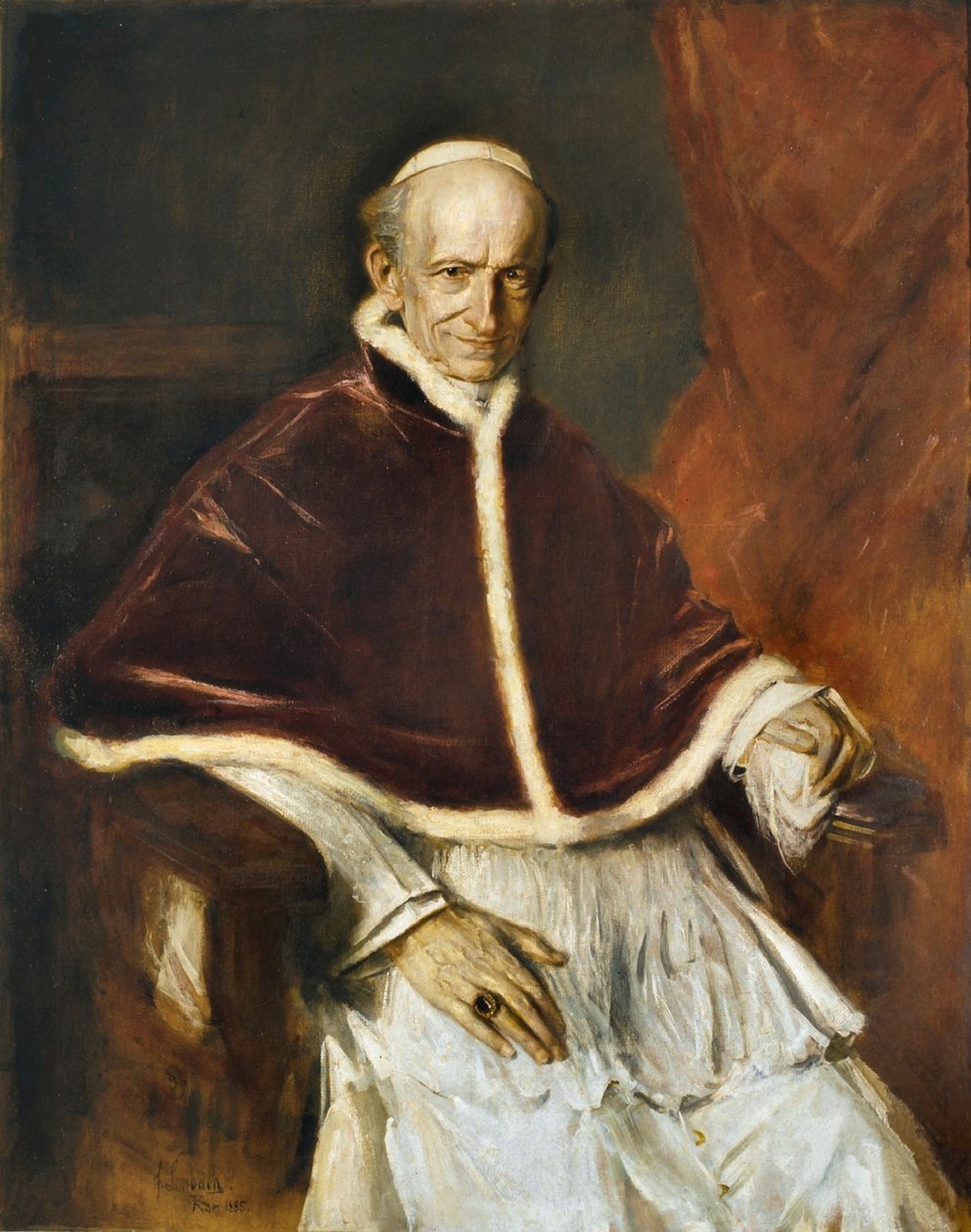 Paavi Leo XIII tekijältä Franz von Lenbach