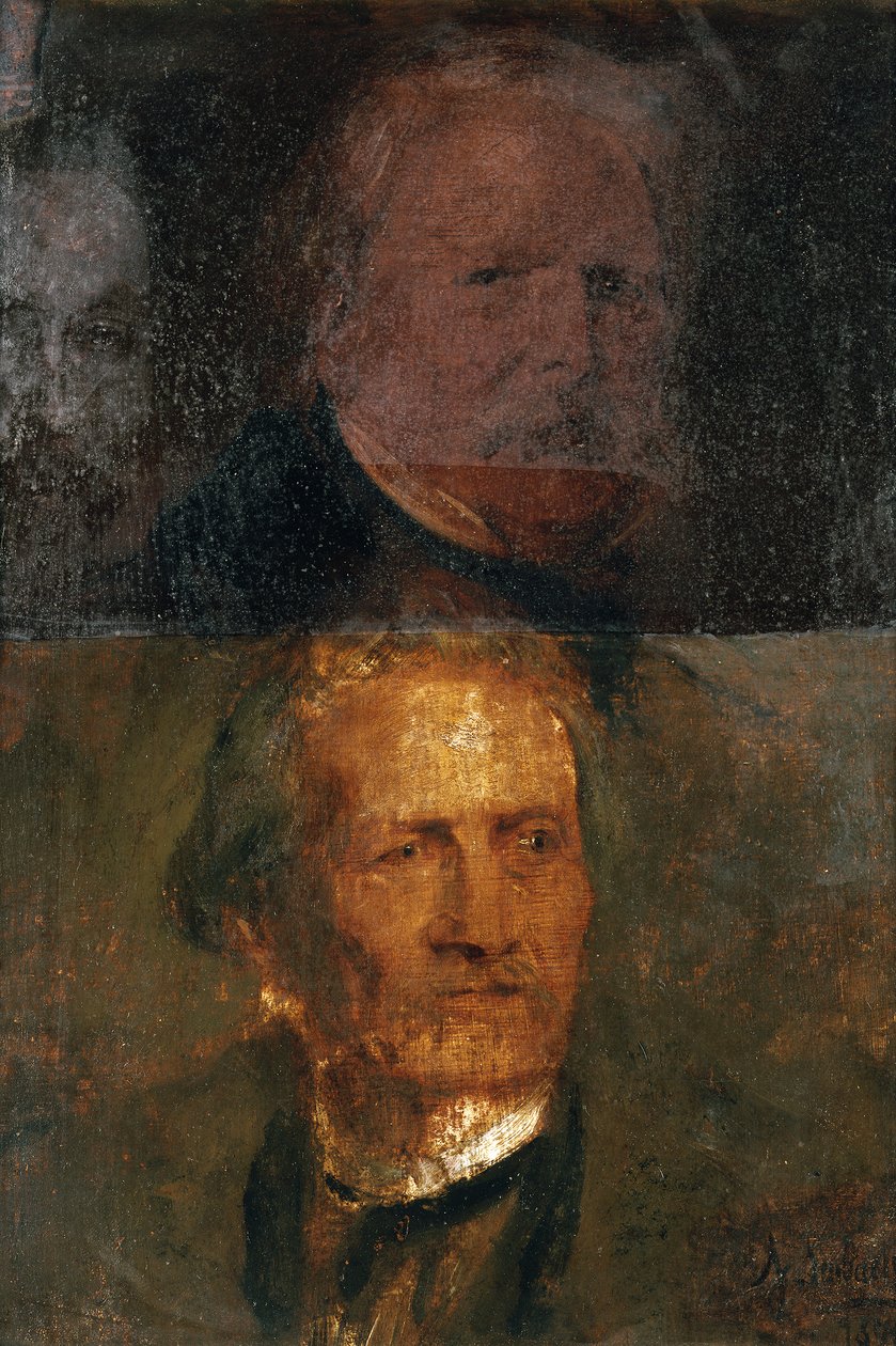 Muotokuvatutkielmia (Moritz von Schwind ja Gottfried Semper) tekijältä Franz von Lenbach