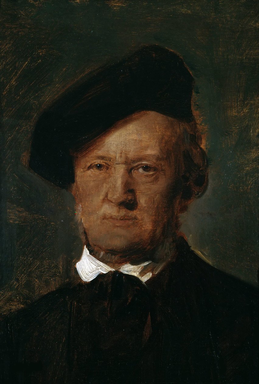 Richard Wagnerin muotokuva 1813-1883, noin 1870. tekijältä Franz von Lenbach