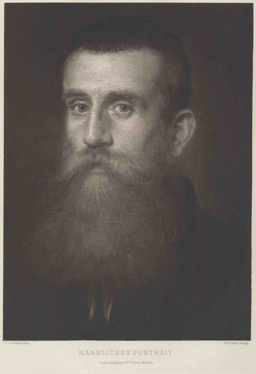 Tutkimuksen otsikko tekijältä Franz von Lenbach