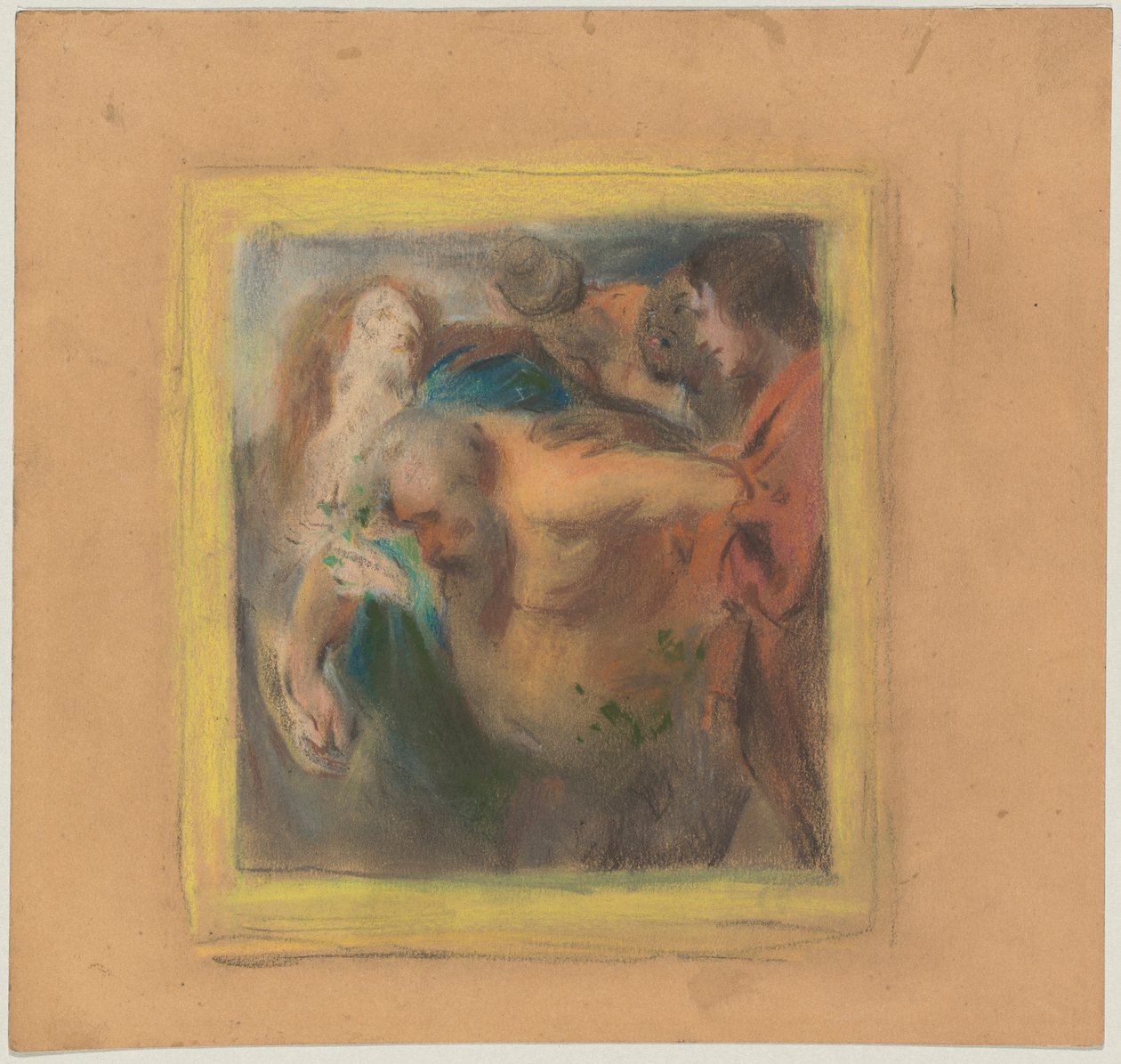Trunkener Silen; nach Rubens, freie Variation tekijältä Franz von Lenbach