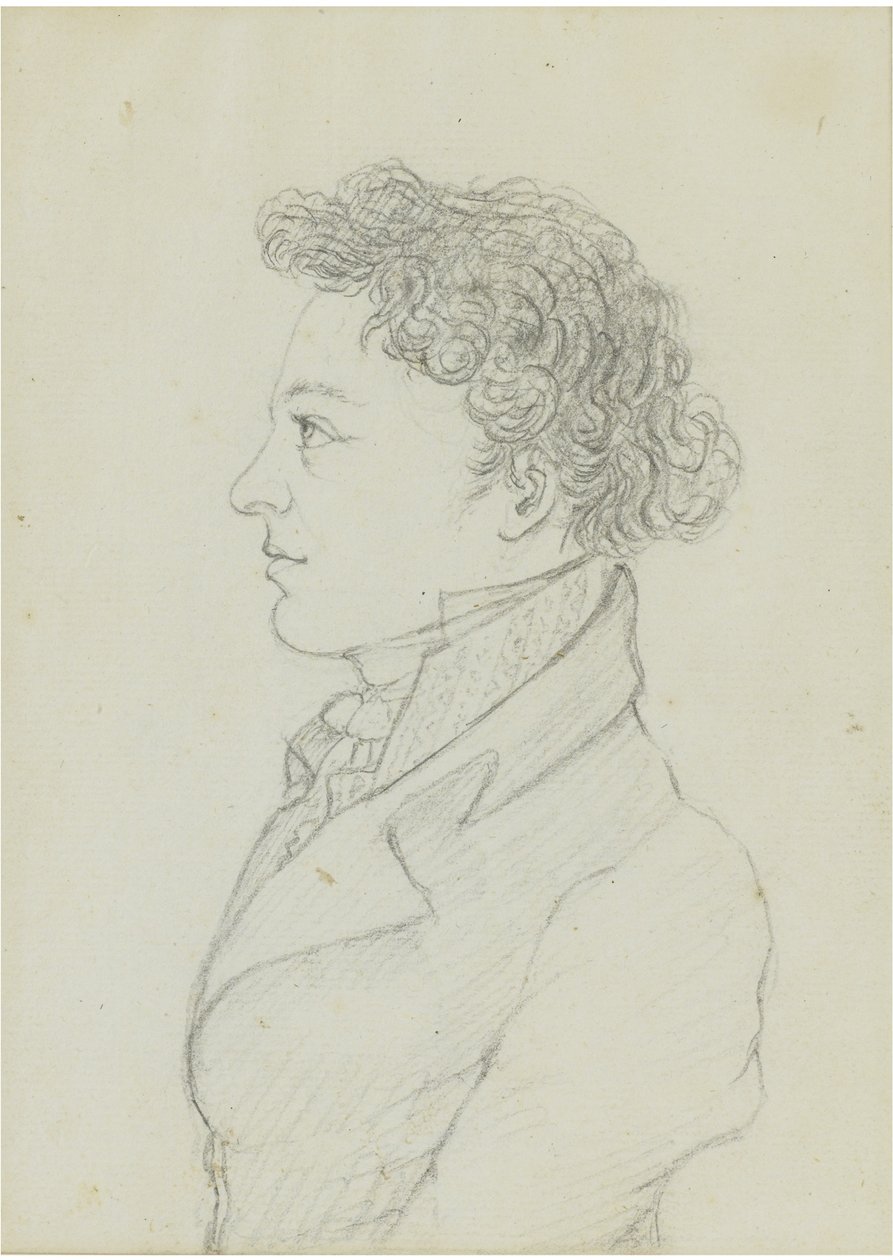 Franz Schubert 1797-1828, 17-vuotiaana, noin 1814 tekijältä Franz von Schober