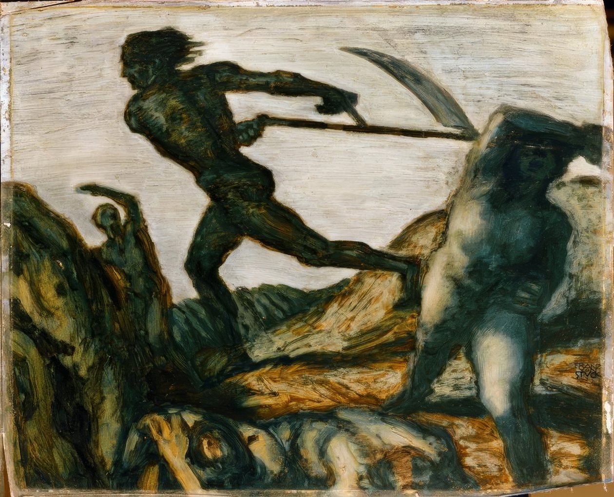 Franz von Stuck, Der Schnitter / Gemälde, um 1923 tekijältä Franz von Stuck