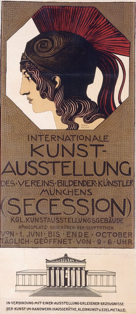 Kansainvälinen taidenäyttely/(Secession)", tekijältä Franz von Stuck