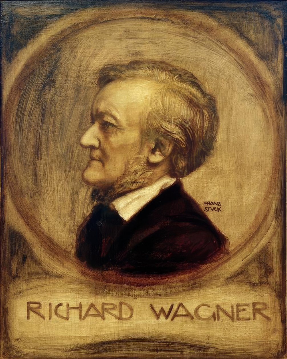 Richard Wagner, helmi. von Franz vastaan Stuck tekijältä Franz von Stuck