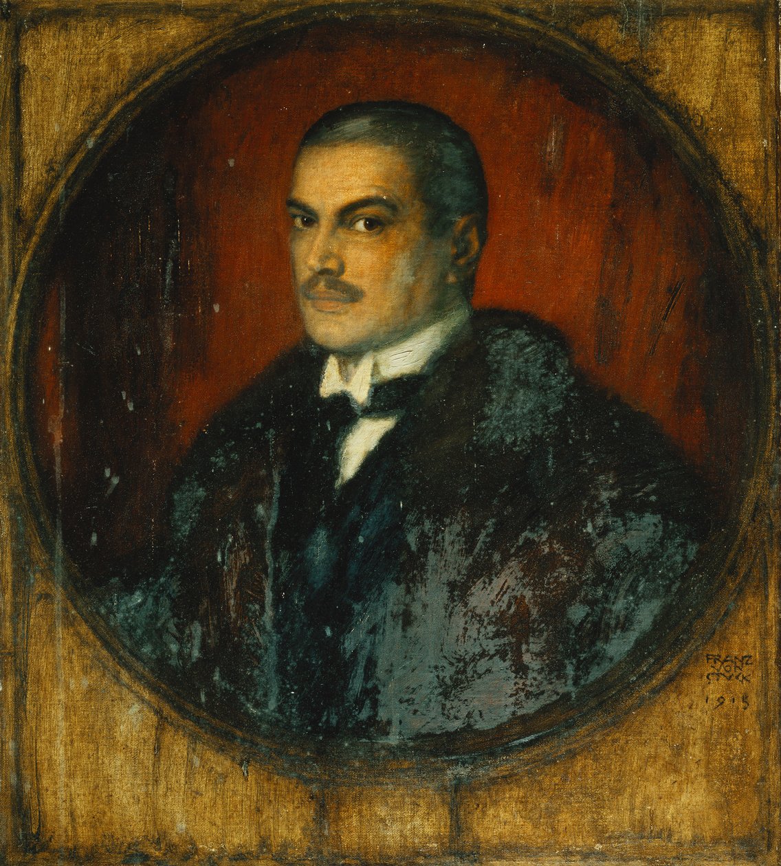 Taiteilijan omakuva, puolipitkä, 1915 tekijältä Franz von Stuck