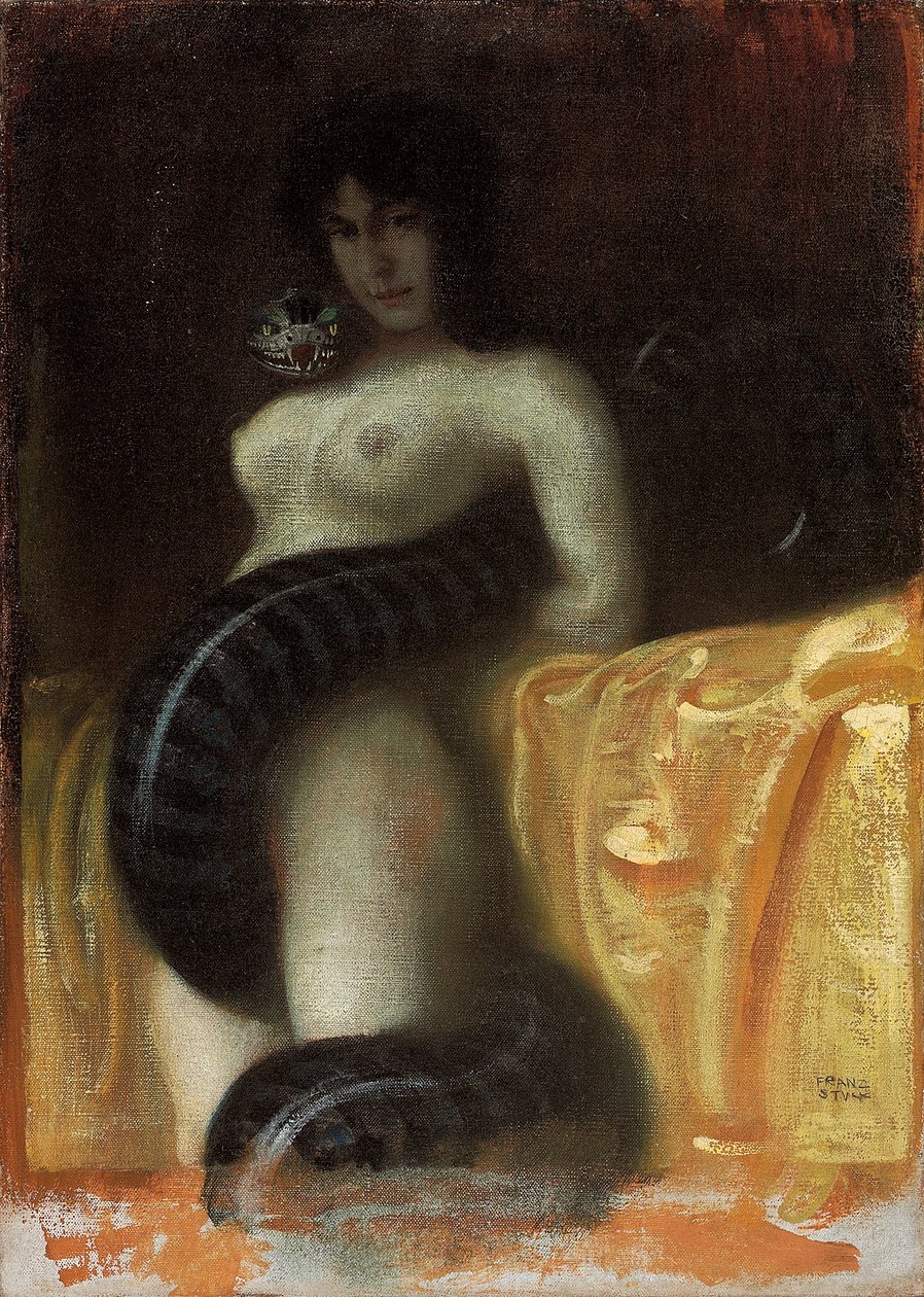 Sensuality, noin 1891 tekijältä Franz von Stuck