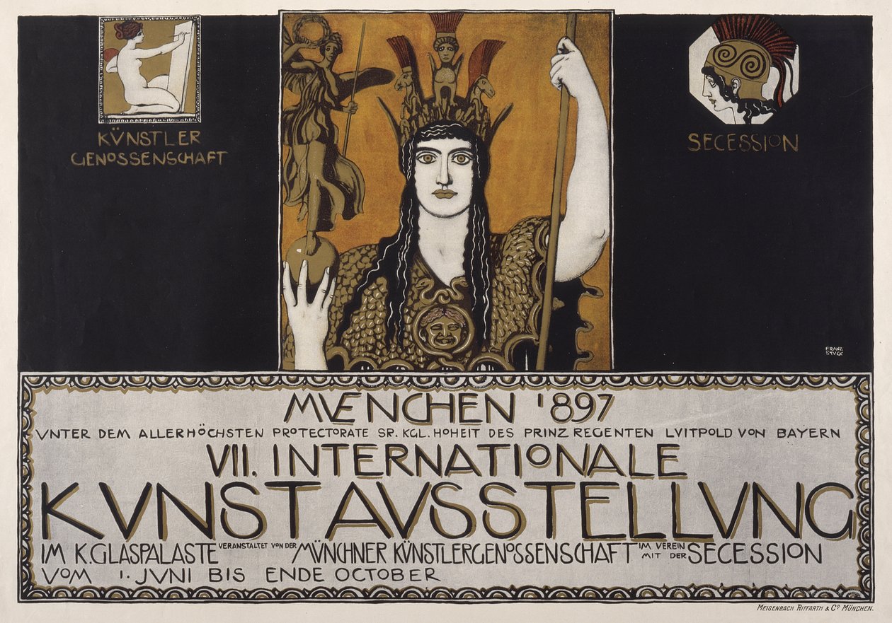 Seitsemäs kansainvälinen taidenäyttely, München 1897 tekijältä Franz von Stuck