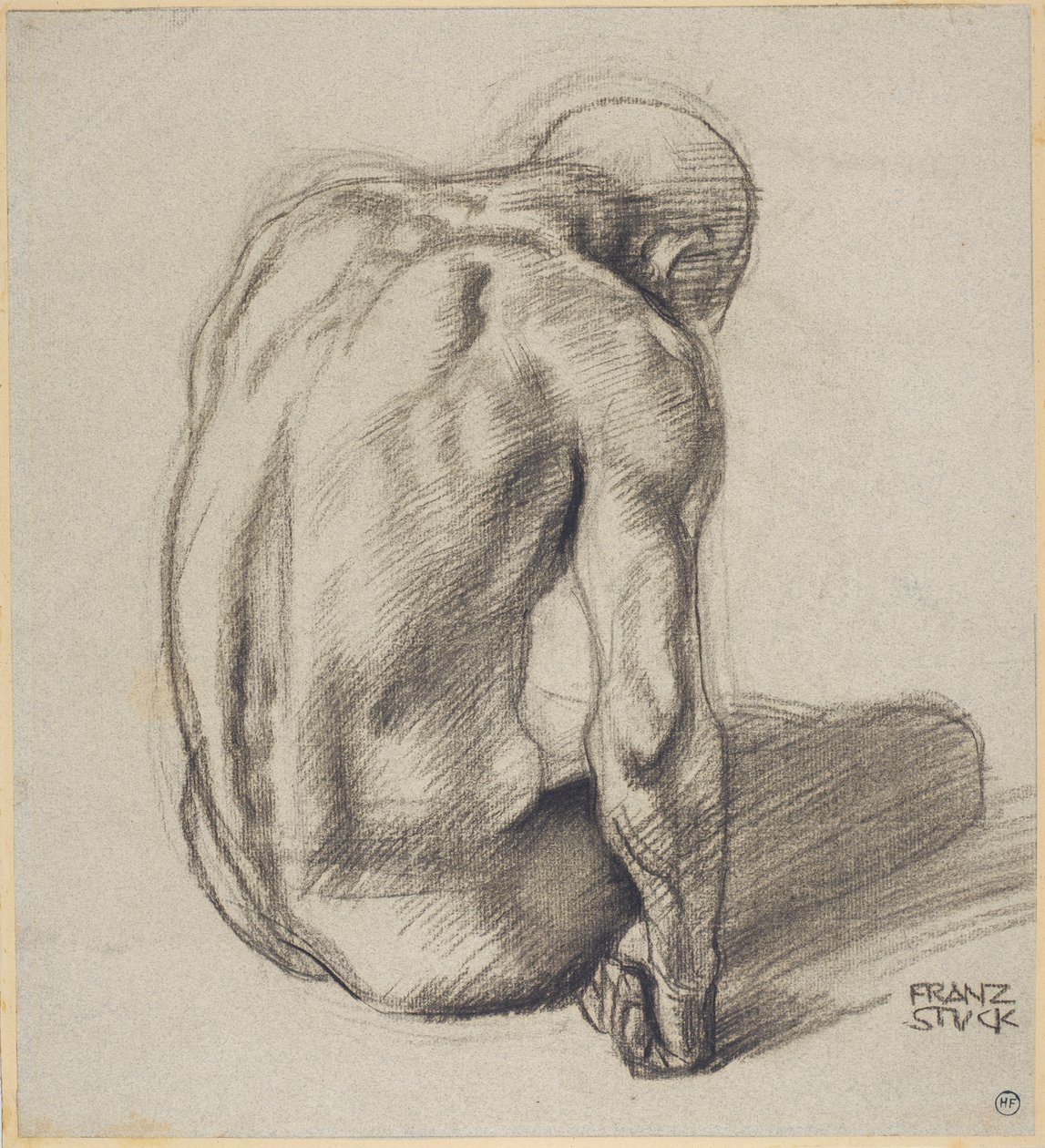 Istuva mies tekijältä Franz von Stuck