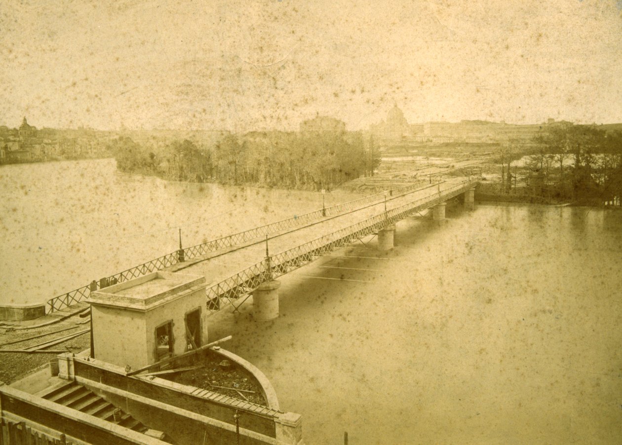 Porto di Ripetta tulvan aikana 1878, 1878 tekijältä Fratelli D