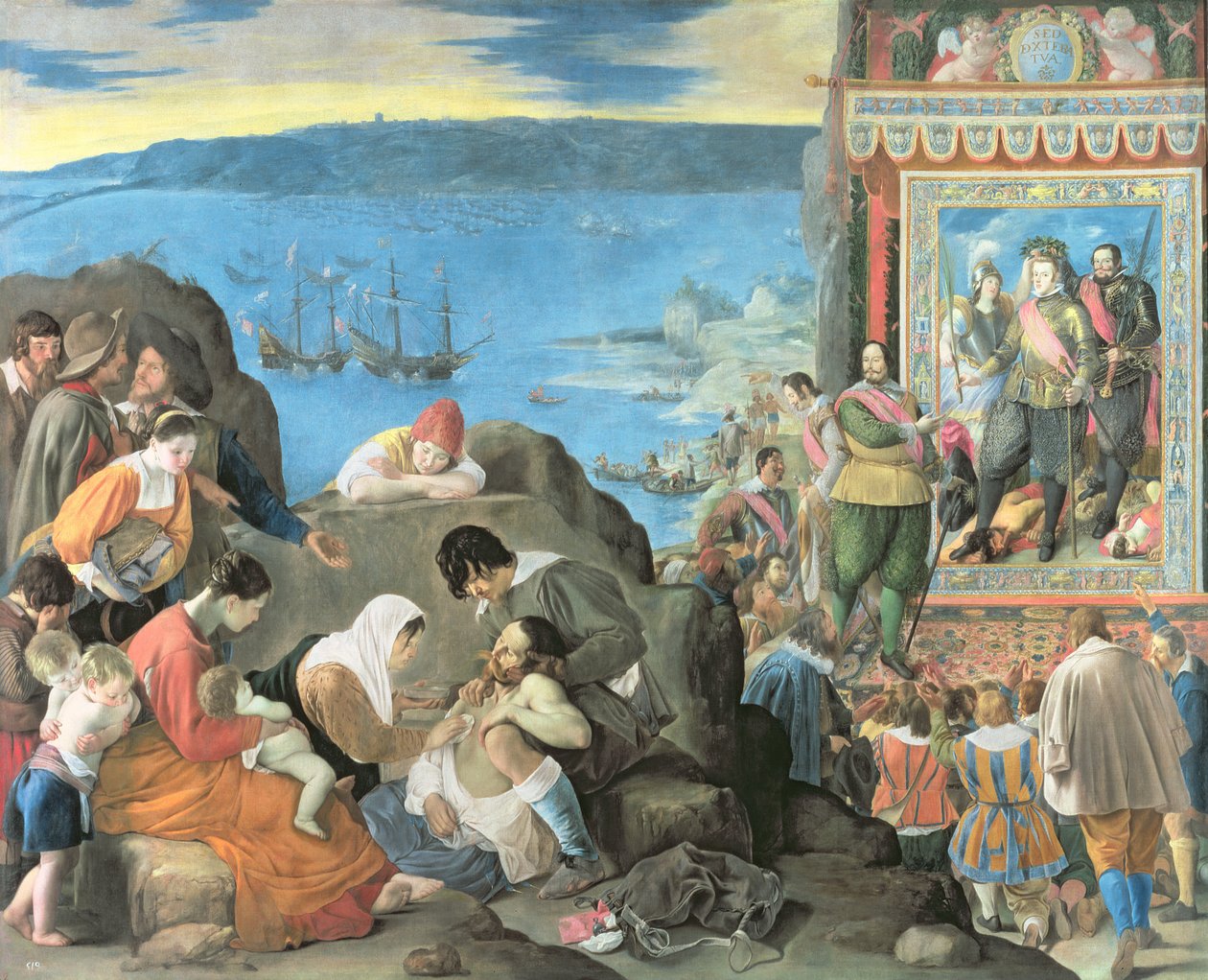 San Salvadorin lahden toipuminen, Brasilia, n. 1634-1635 tekijältä Juan Bautista Maíno