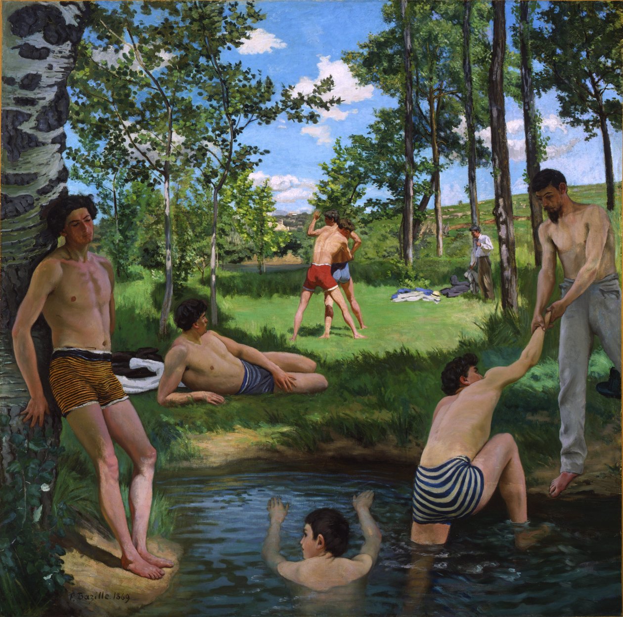 Kesäkohtaus tekijältä Frédéric Bazille