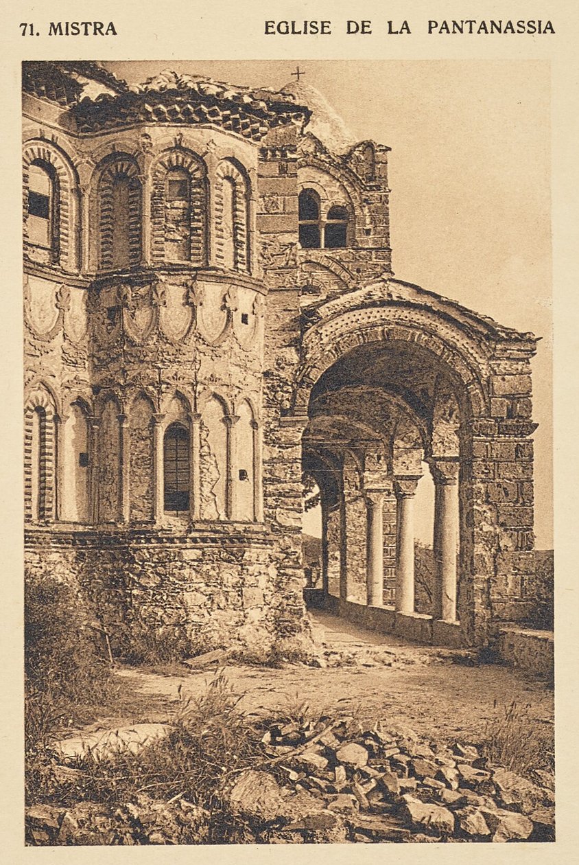 Mistra. Eglise de la Pantanassia tekijältä Frédéric Boissonnas