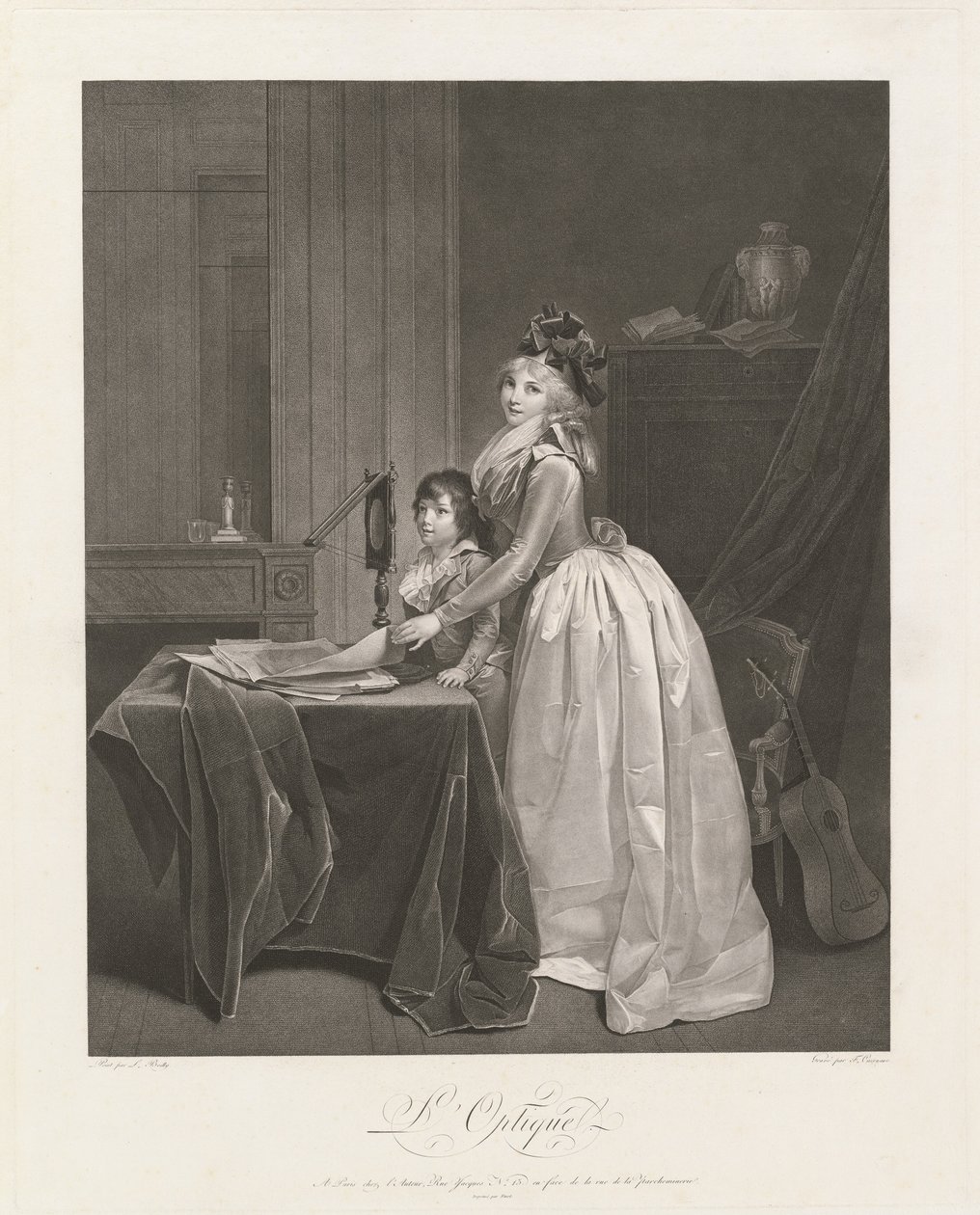 Optinen katseluohjelma tekijältä Frédéric Cazenave, after Louis Léopold Boilly