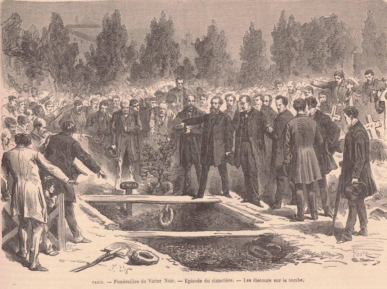 1870-01-22 - Le Monde illustré - Victor Noir tekijältä Frederic Theodore Lix