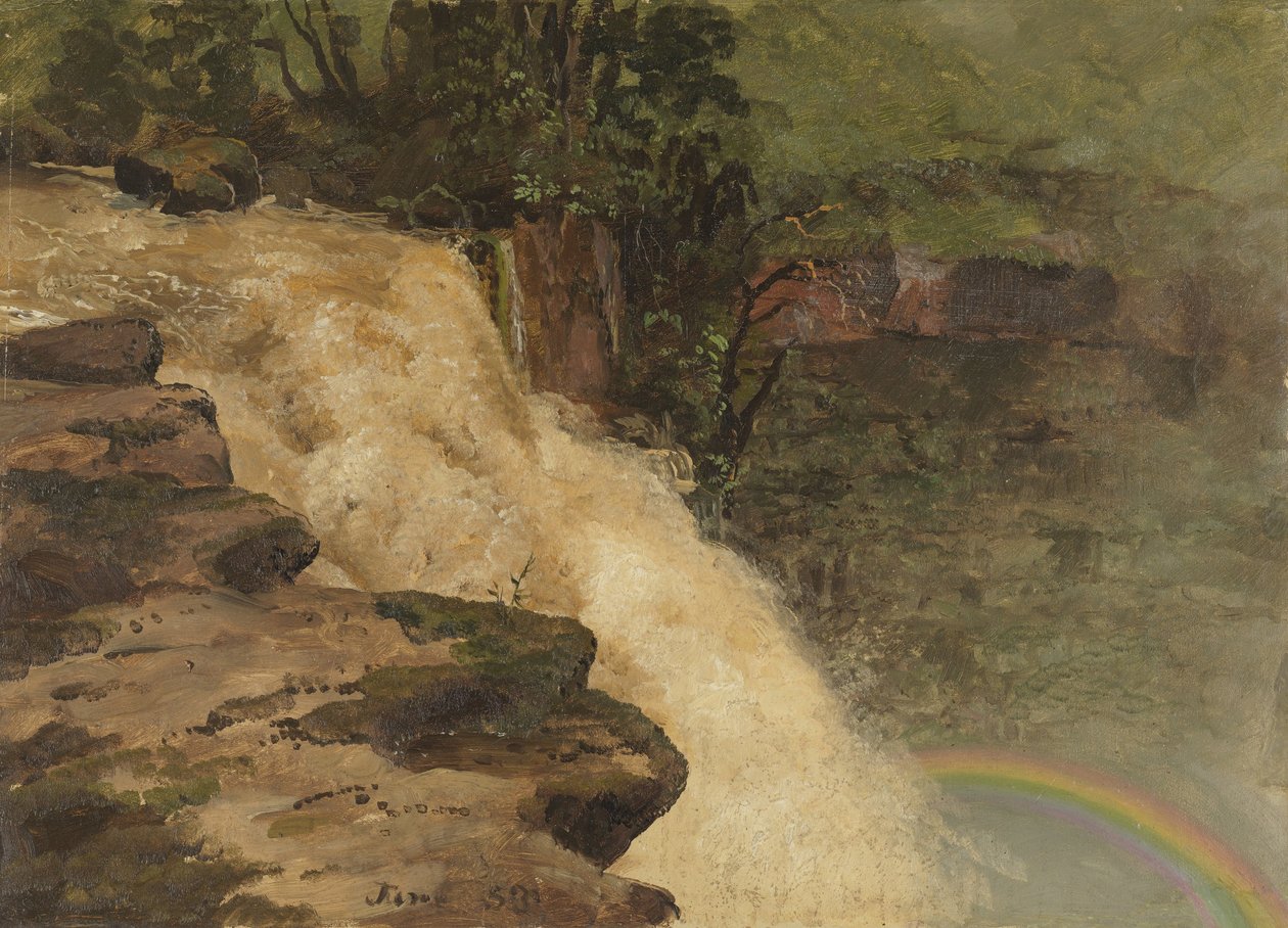 Vesiputous Kolumbiassa tekijältä Frederic Edwin Church