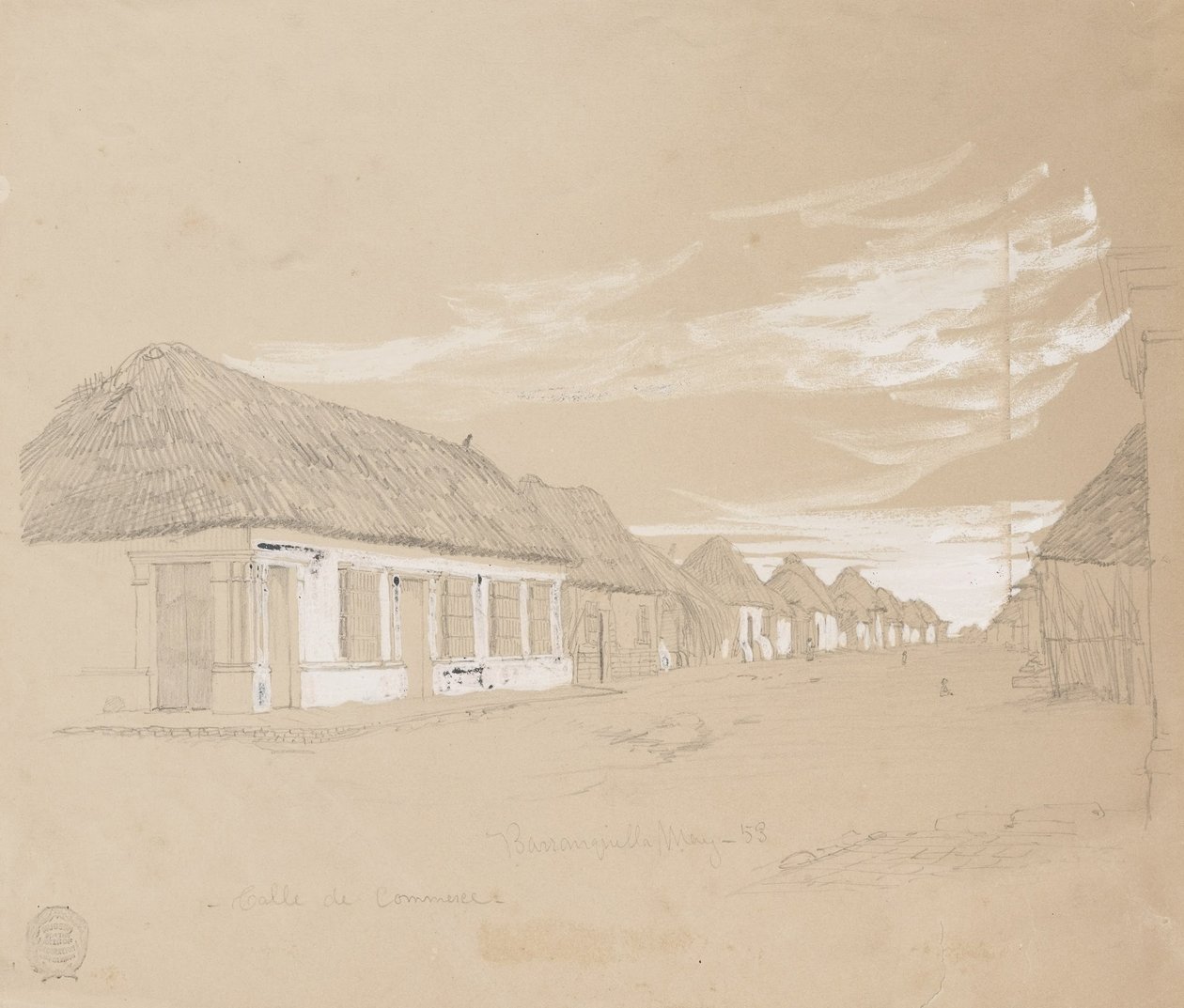 Commerce Street, Barranquilla, Kolumbia tekijältä Frederic Edwin Church