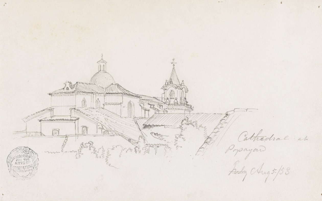 Katedraali Popayanissa, Kolumbiassa tekijältä Frederic Edwin Church