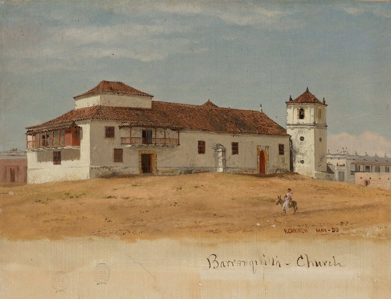 Kolumbia, Barranquillan kirkko tekijältä Frederic Edwin Church