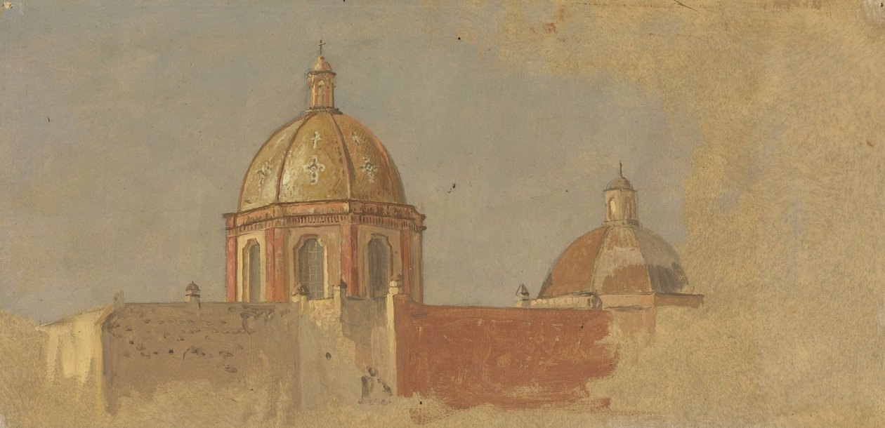 Kolumbia tai Ecuador, kirkon katot tekijältä Frederic Edwin Church