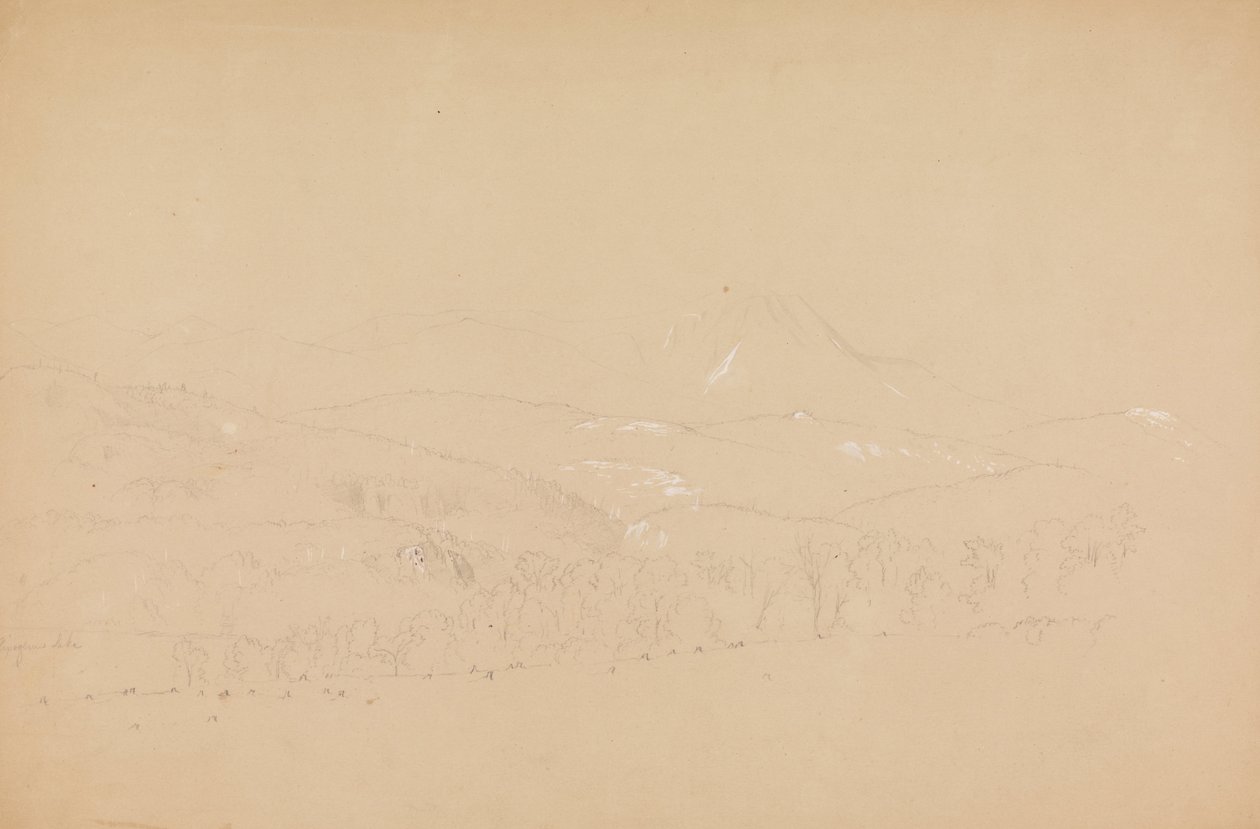 Kaukainen näkymä Katahdinista lännestä tekijältä Frederic Edwin Church
