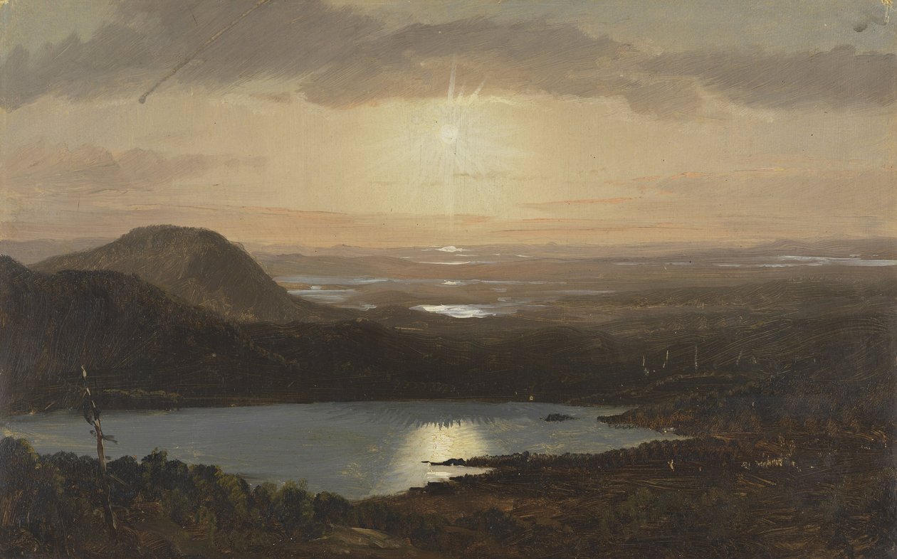 Kotkajärvi Cadillac -vuorelta, Mount Desert Island, Maine tekijältä Frederic Edwin Church