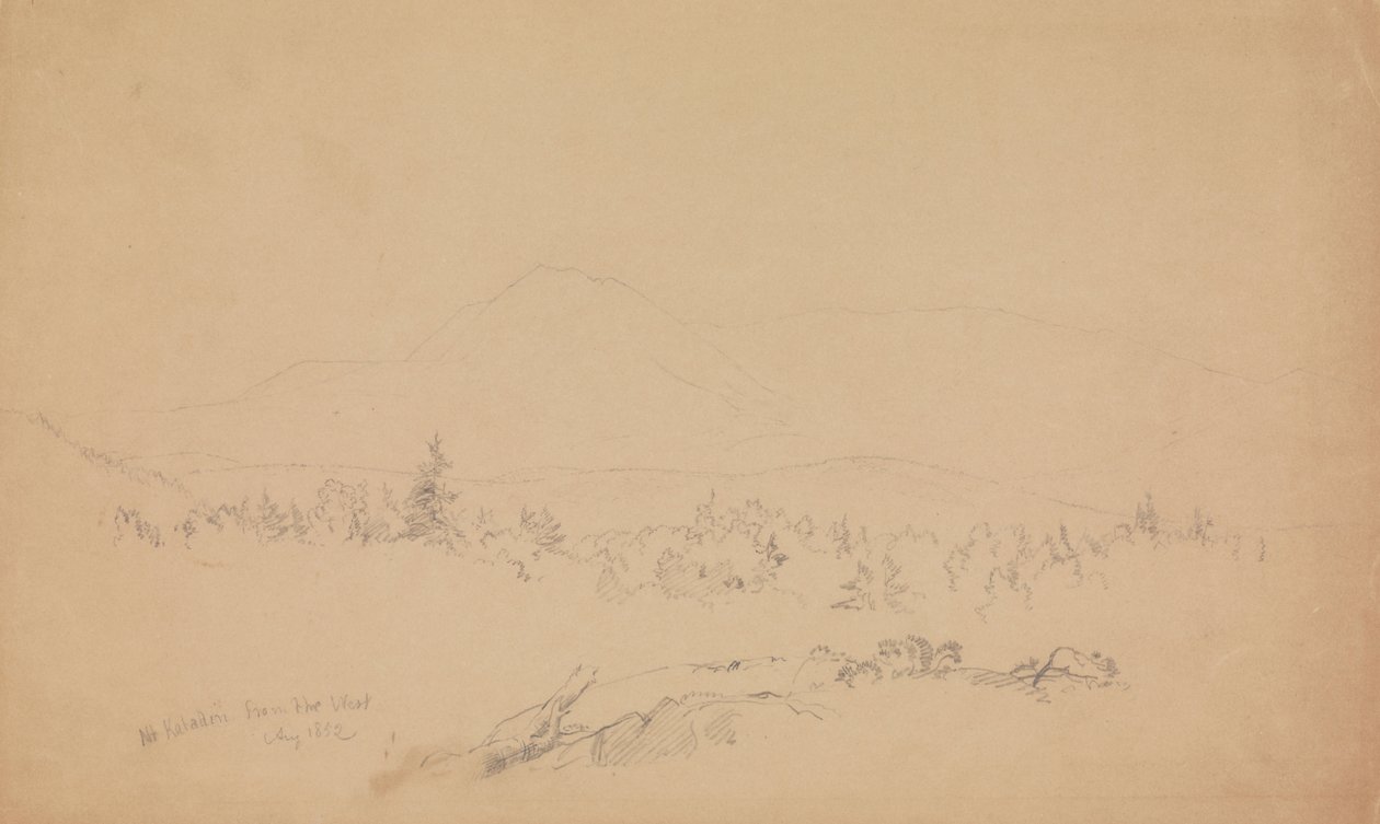 Katahdin -vuori lännestä (katse länteen kohti Katahdin -vuorta) tekijältä Frederic Edwin Church