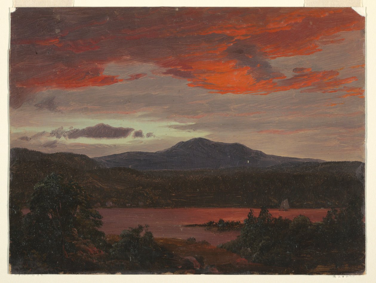Katahdin -vuori Katahdin -järvestä tekijältä Frederic Edwin Church