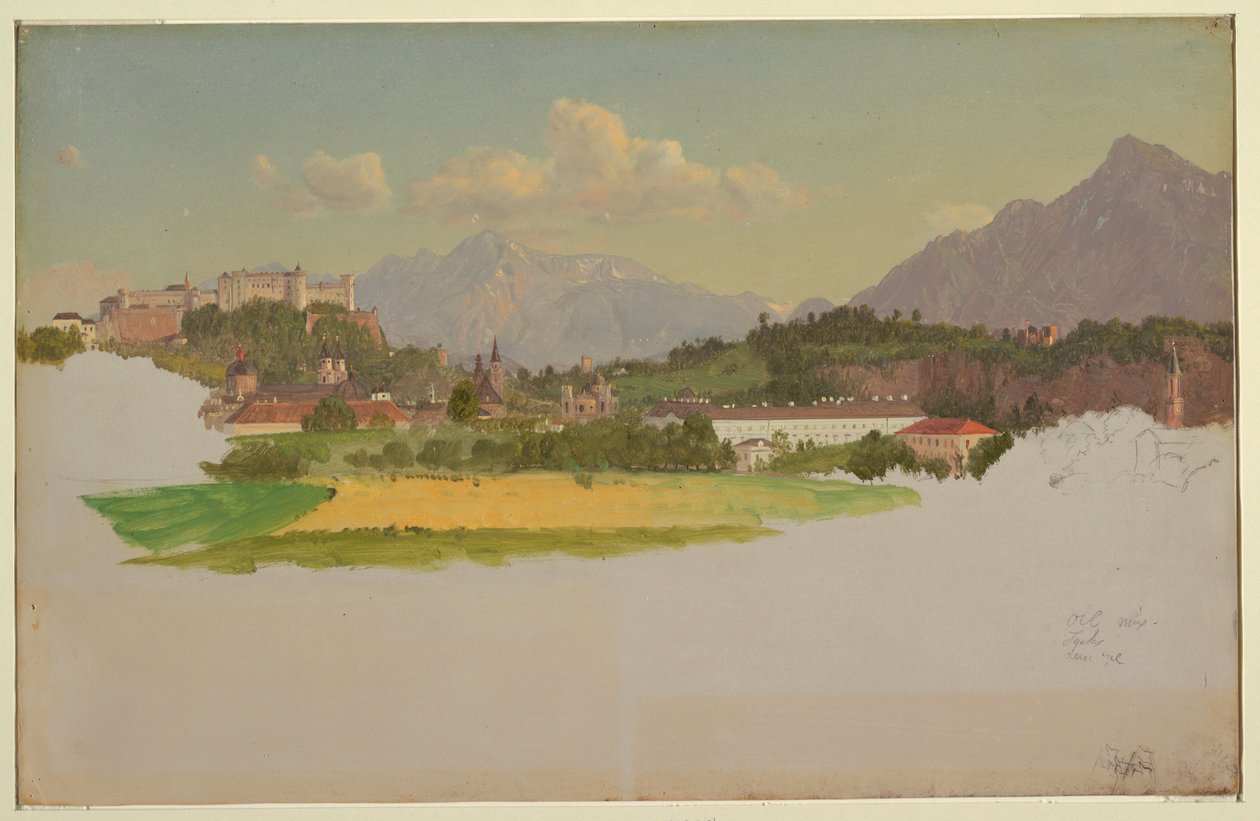 Salzburg, Itävalta tekijältä Frederic Edwin Church