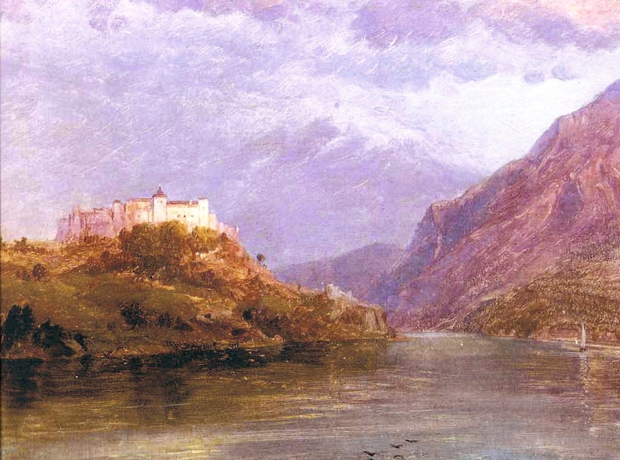 Salzburgin linna, 1868-69 tekijältä Frederic Edwin Church