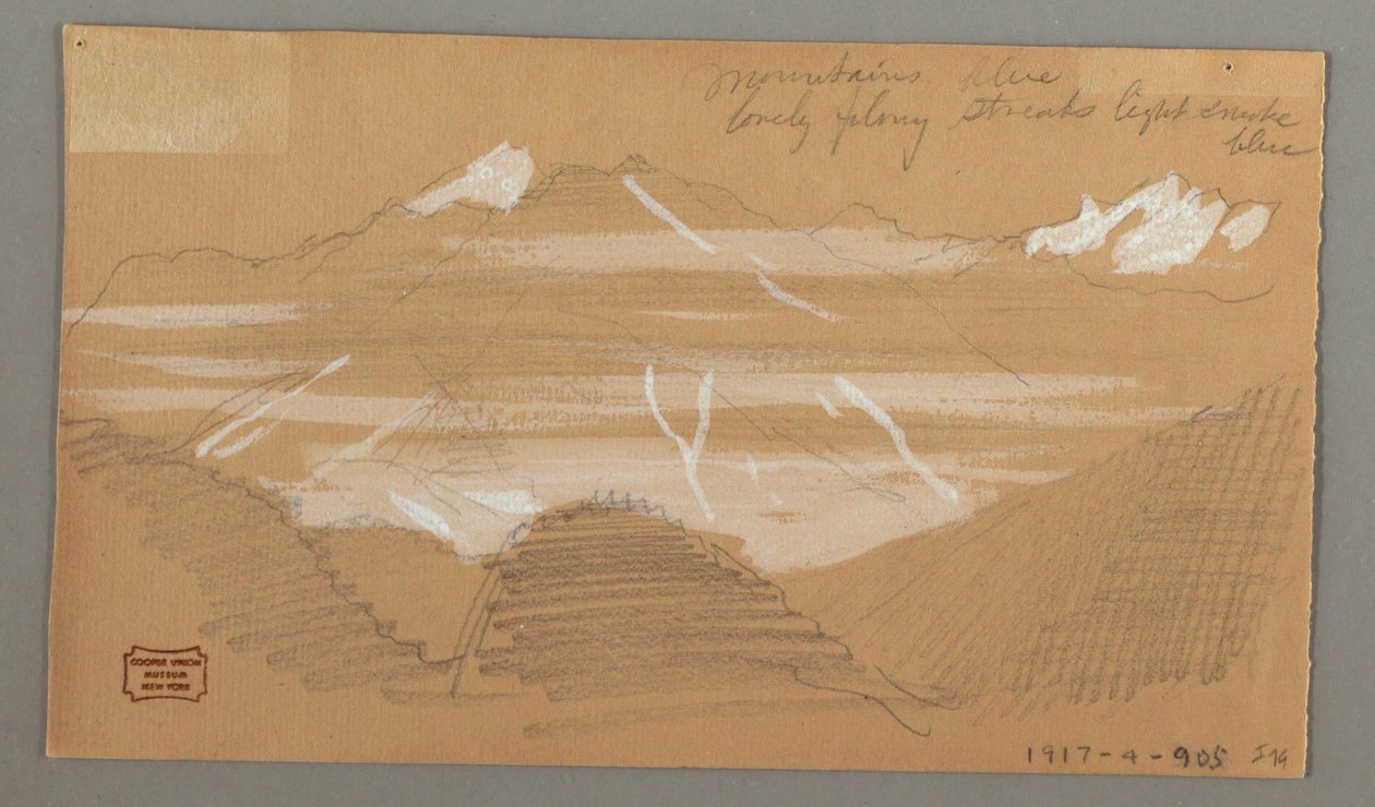 Kaksi taloa, Rock tekijältä Frederic Edwin Church