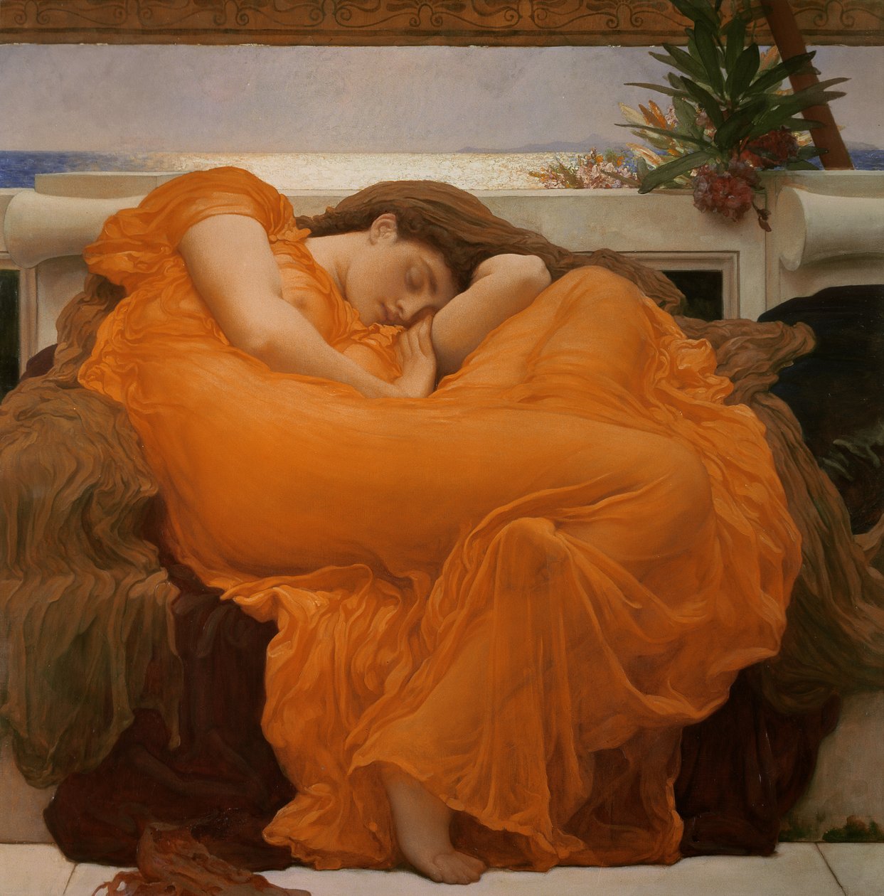 Liekehtivä kesäkuu, noin 1895 tekijältä Frederic Leighton
