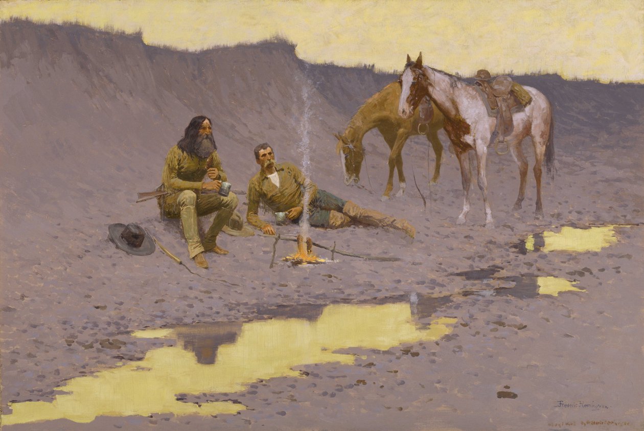 Uusi vuosi Cimarronilla tekijältä Frederic Remington