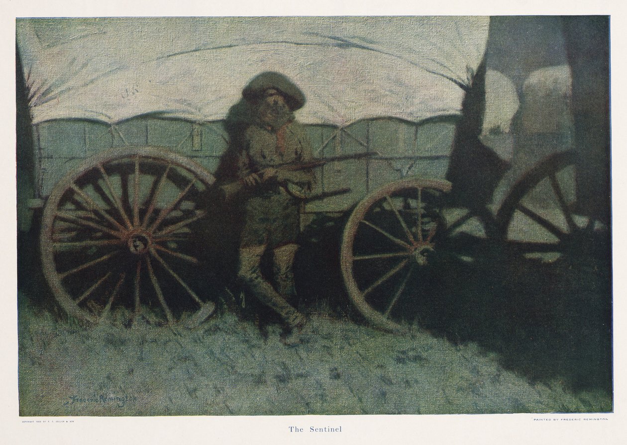 Sentinel, pubi. 1909 tekijältä Frederic Remington