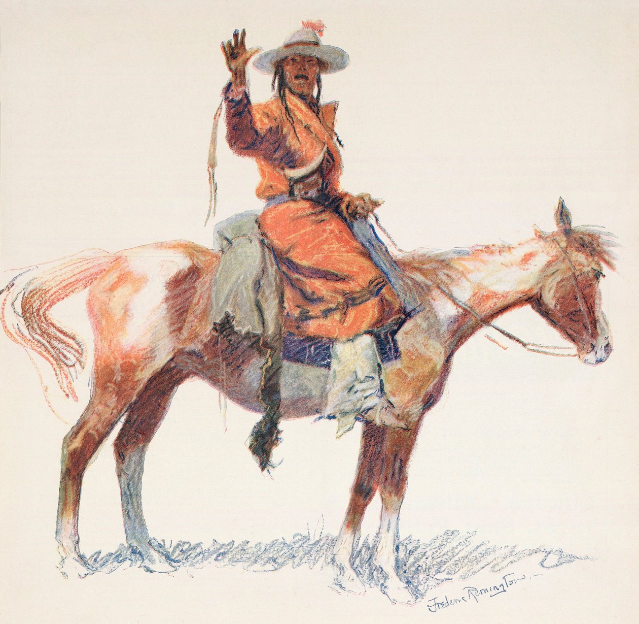 Apache Scout. Frederic Remington. tekijältä Frederic (after) Remington
