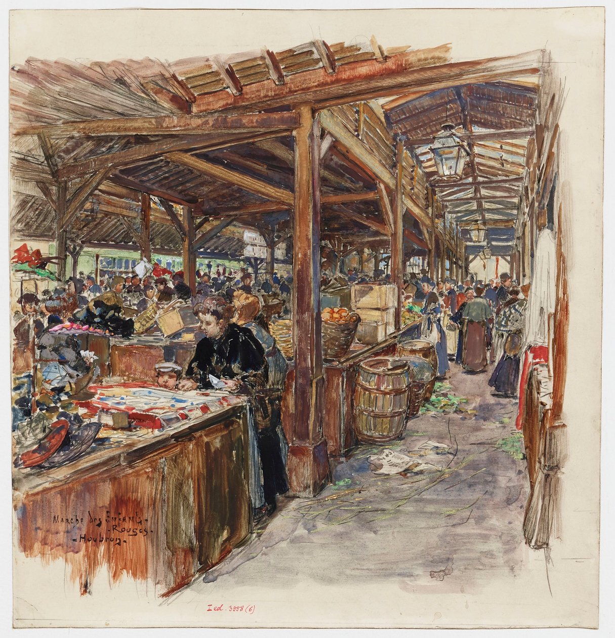 Marché des Enfants-Rougesin sisällä tekijältä Frederic Anatole Houbron