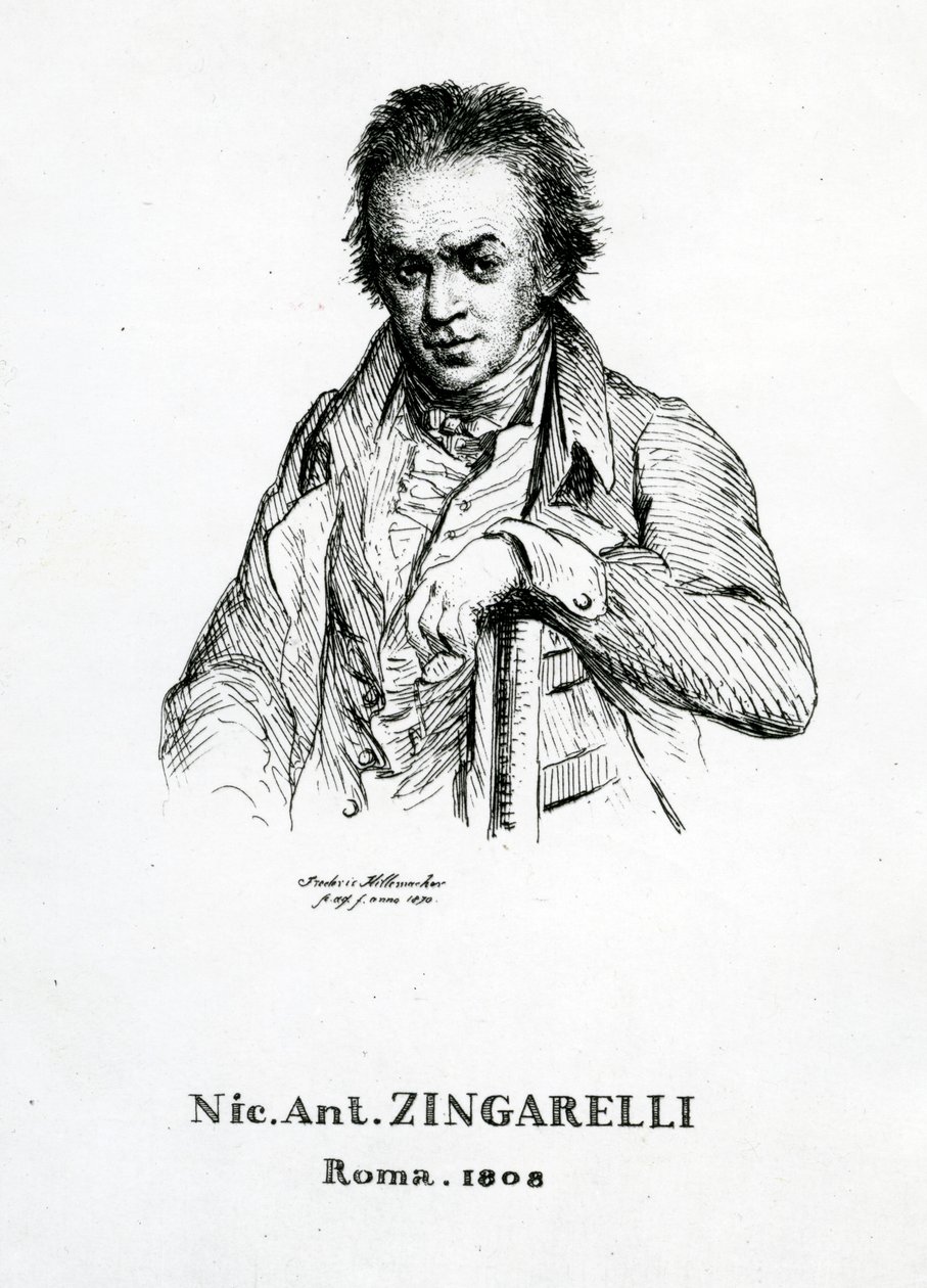Niccolo Antonio Zingarelli, 1870 tekijältä Frederic Desire Hillemacher