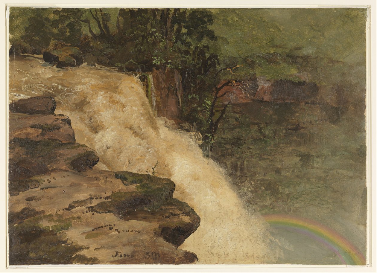 Vesiputous Kolumbiassa tekijältä Frederic Edwin Church