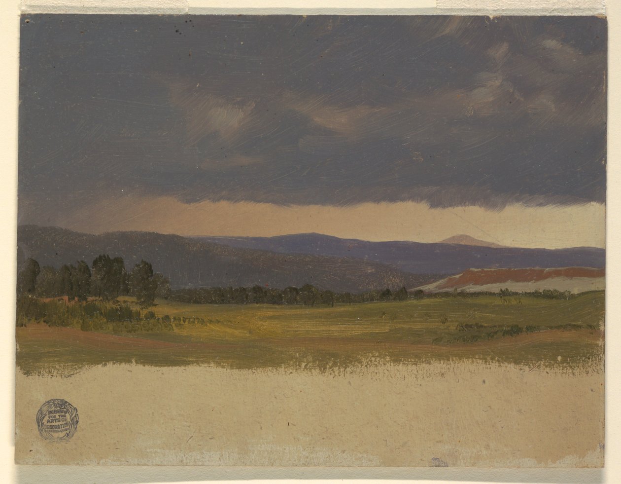 Sininen kukkula alhaisten pilvien alla tekijältä Frederic Edwin Church