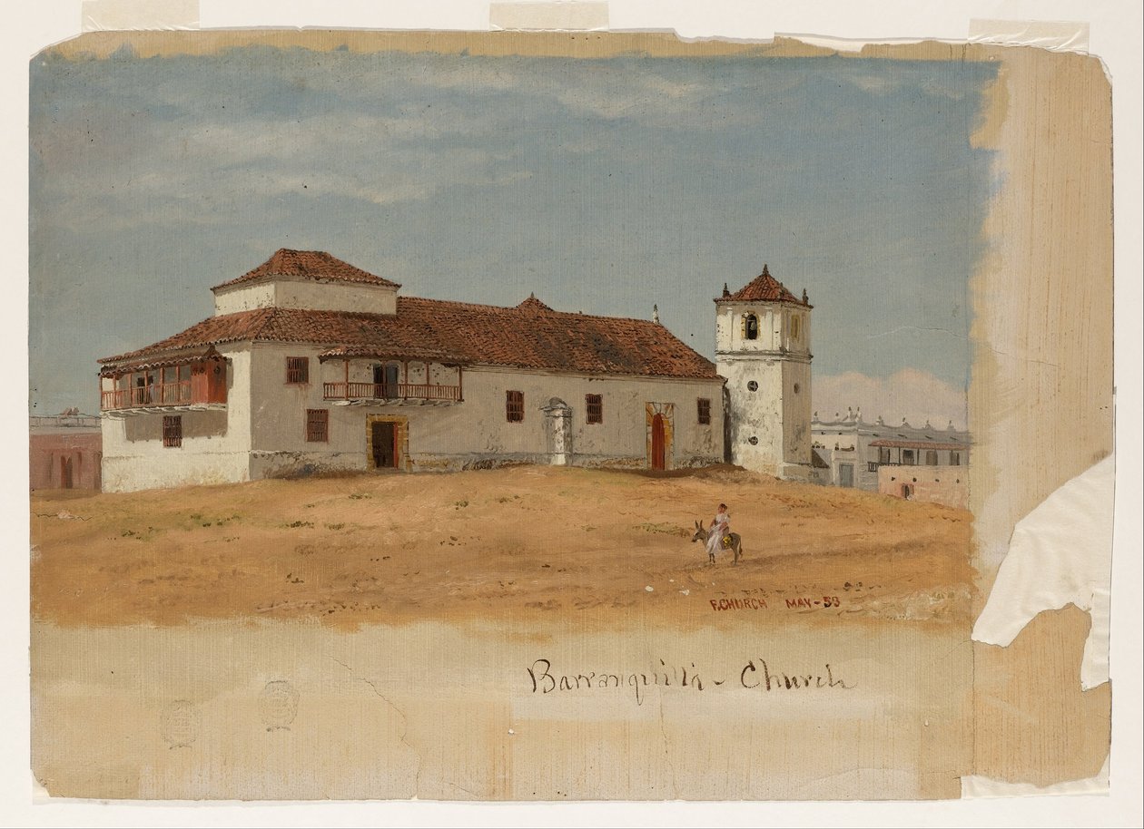 Kolumbia, Baranquillan kirkko tekijältä Frederic Edwin Church