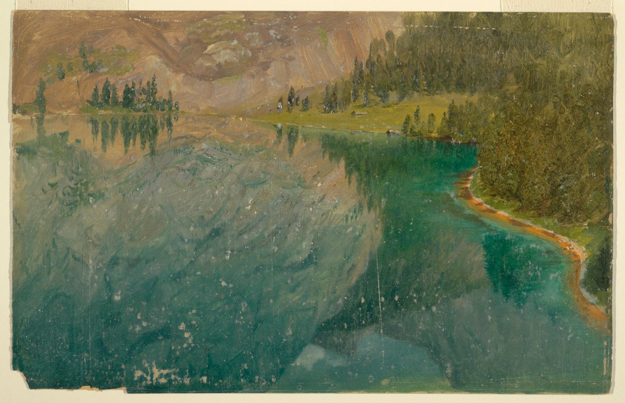 Piirros, Apline-järvi, Baijeri tai Sveitsi, 1868 tekijältä Frederic Edwin Church
