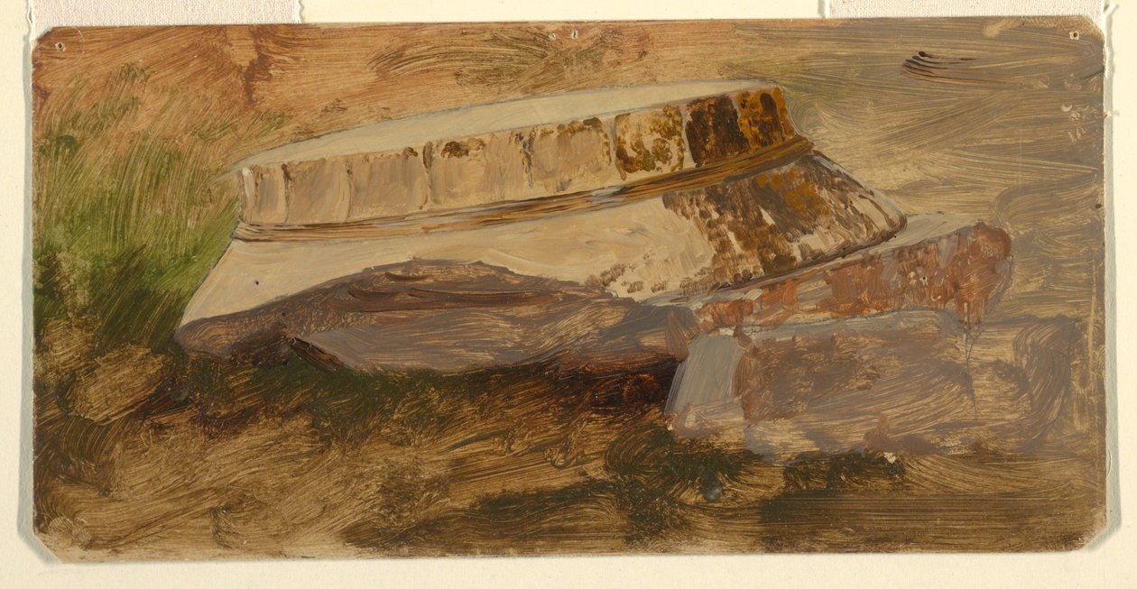 Piirros, Ateena, Parthenonin kaatunut pääkaupunki, 1869 tekijältä Frederic Edwin Church