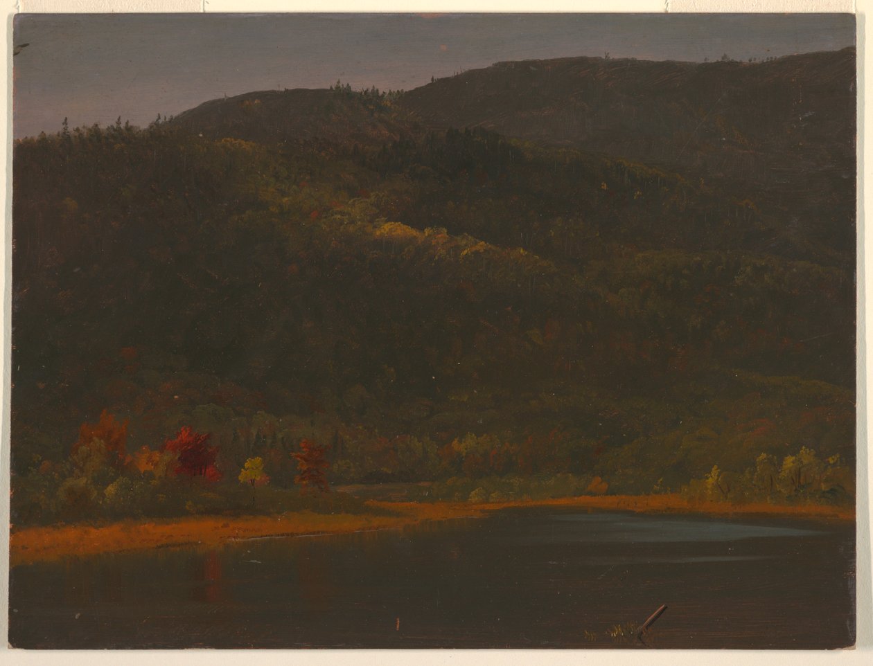 Piirustus, Syksyinen maisema, 1860-70 tekijältä Frederic Edwin Church