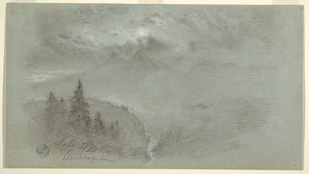Piirros, Berchtesgaden, Baijeri, 27. heinäkuuta 1868. tekijältä Frederic Edwin Church