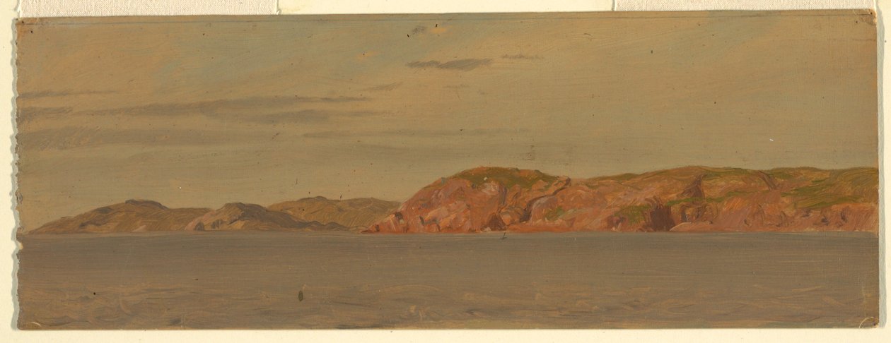 Piirros, Brimstone Head, Fagon saari, Newfoundland, 1859. tekijältä Frederic Edwin Church