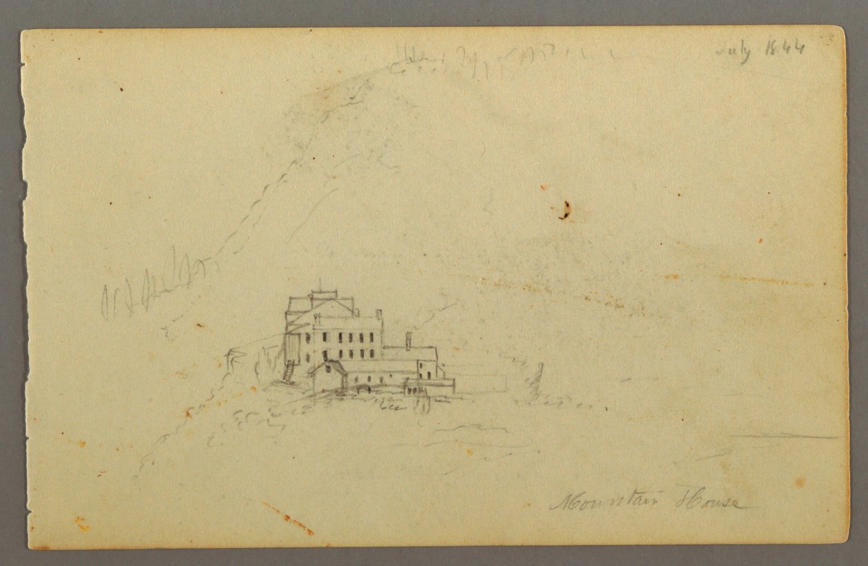 Piirros, Catskill Mountain House, 1844 tekijältä Frederic Edwin Church