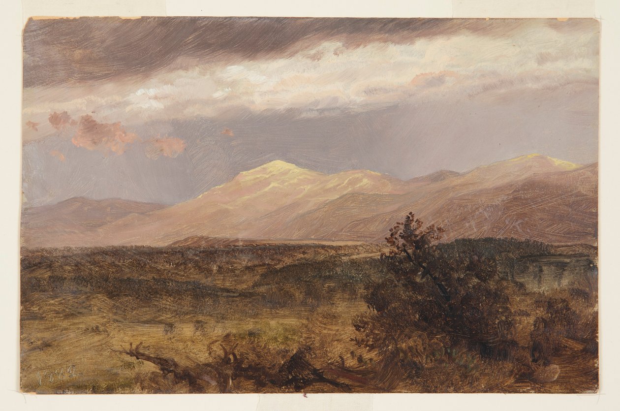 Piirros, Catskills auringonlaskussa, 1882 tekijältä Frederic Edwin Church